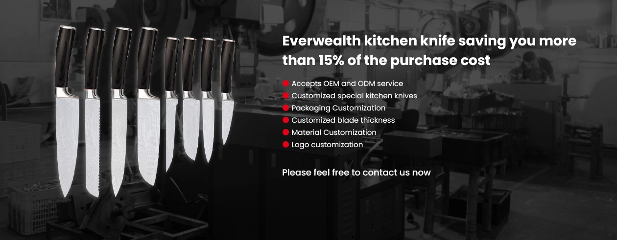 Izdelava kompleta kuhinjskih nožev EVERWEALTH 